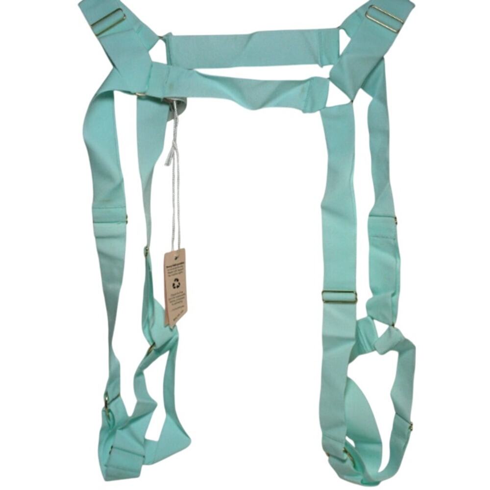 Free People HAH Rare Strung Out Garters Brite Baby Blue O/S NWT
